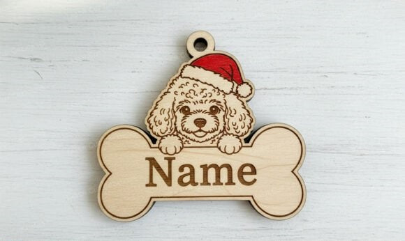 Christmas Dog Bone Ornament