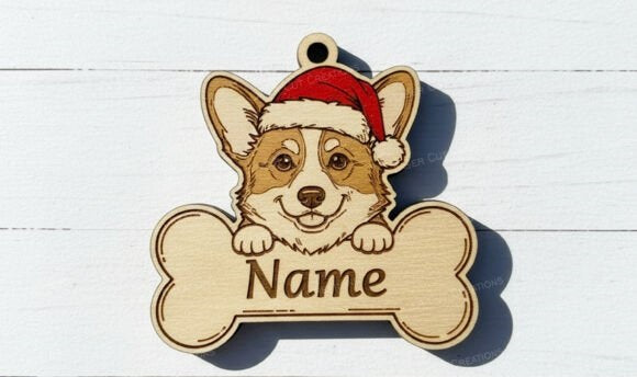 Christmas Dog Bone Ornament