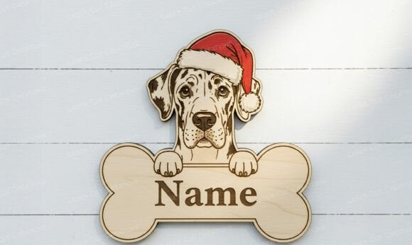 Christmas Dog Bone Ornament