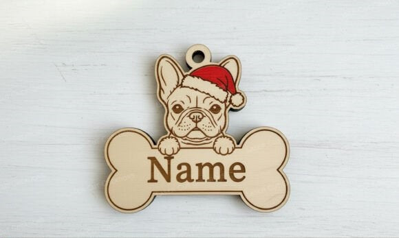 Christmas Dog Bone Ornament