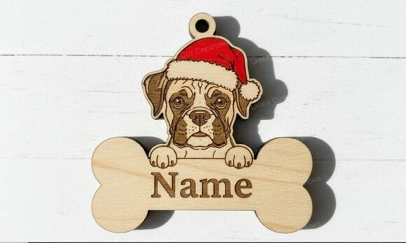 Christmas Dog Bone Ornament