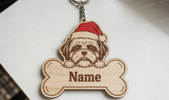 Christmas Dog Bone Ornament